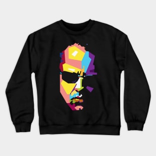 Face of Lars Ulrich Crewneck Sweatshirt